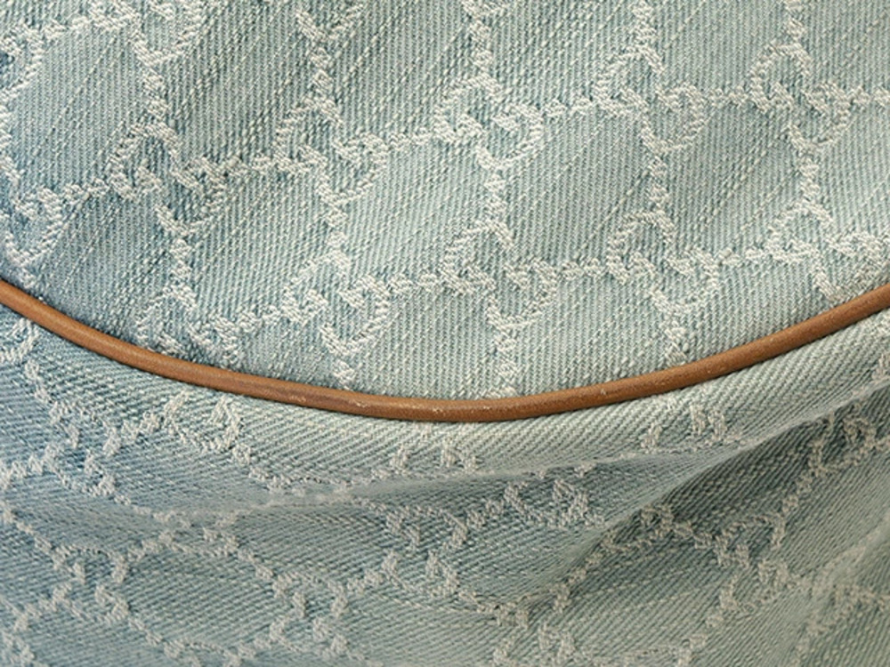 Gucci Sukey GG Hobo Bag Blue Brown Denim Leather - Picture 6 of 9